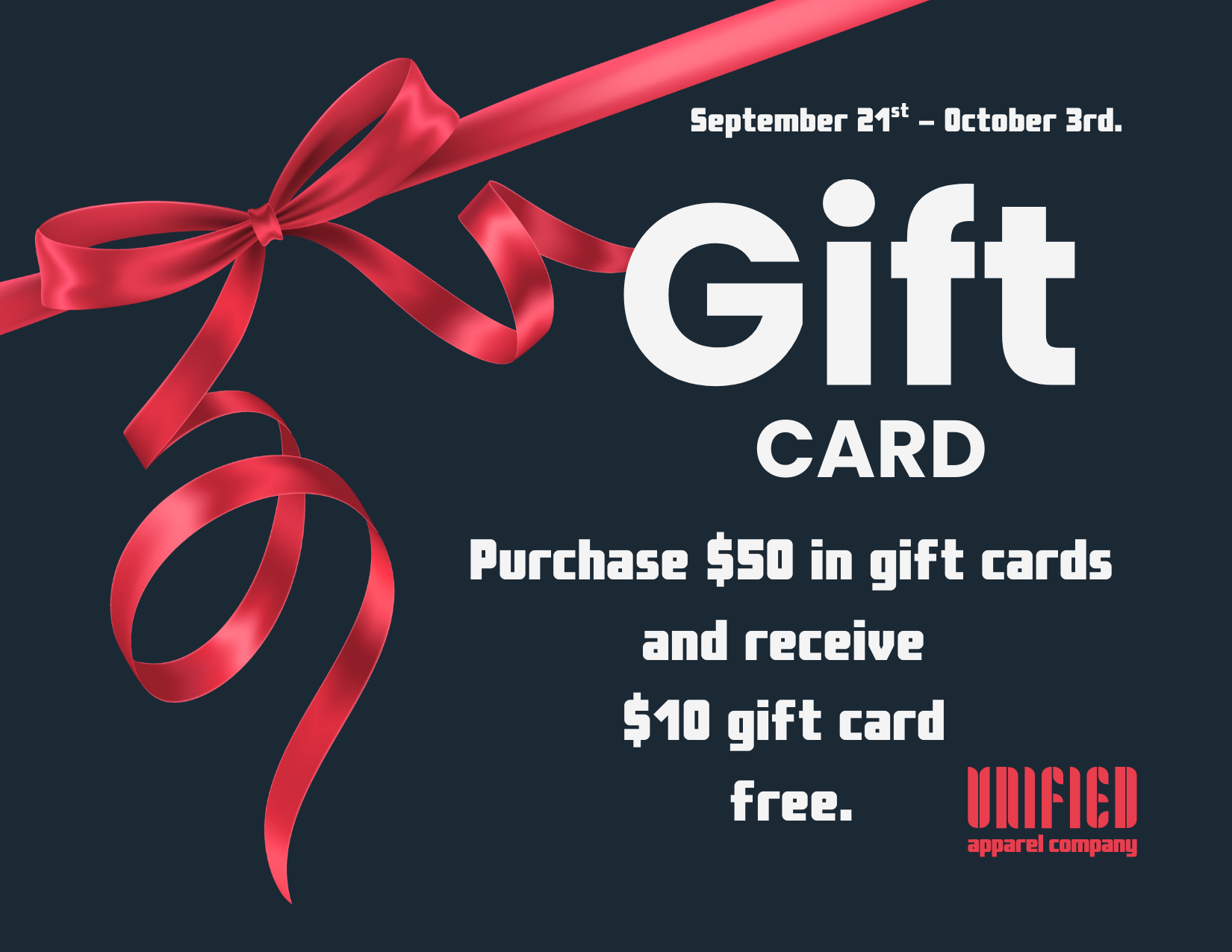 Gift Card Special for the Holidays!