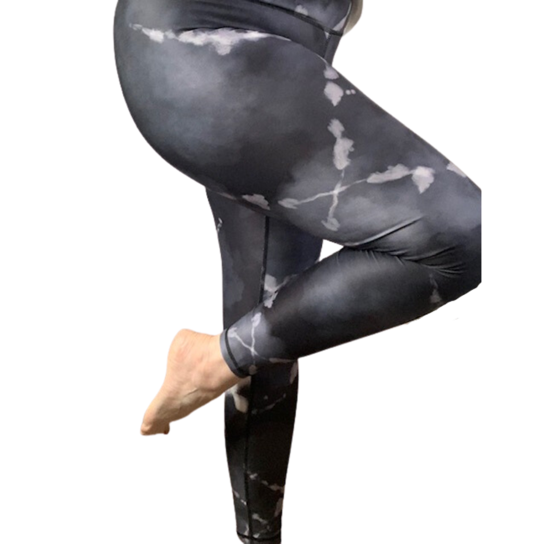 Ink Splash Tie-Dye Leggings