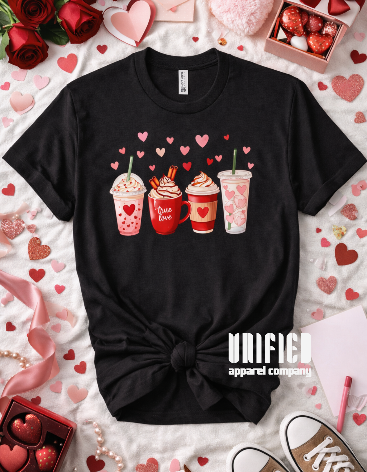 Valentine Coffee Love Graphic Tee