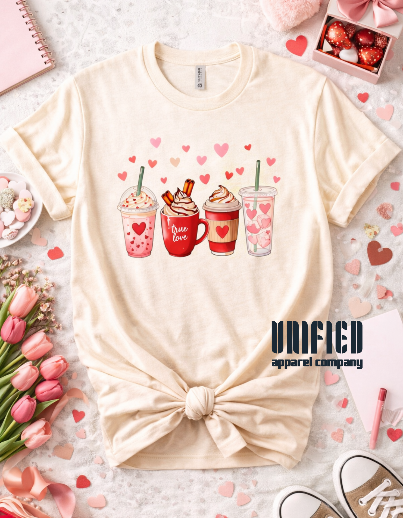 Valentine Coffee Love Graphic Tee