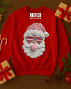 Cozy Knit Santa Sweatshirt | Christmas Pullover | Holiday Sweater for Women