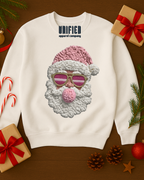 Cozy Knit Santa Sweatshirt | Christmas Pullover | Holiday Sweater for Women