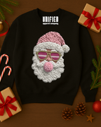 Cozy Knit Santa Sweatshirt | Christmas Pullover | Holiday Sweater for Women
