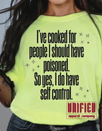 "I’ve Cooked for People I Should Have Poisoned… So Yes, I Have Self-Control" 🍴😈