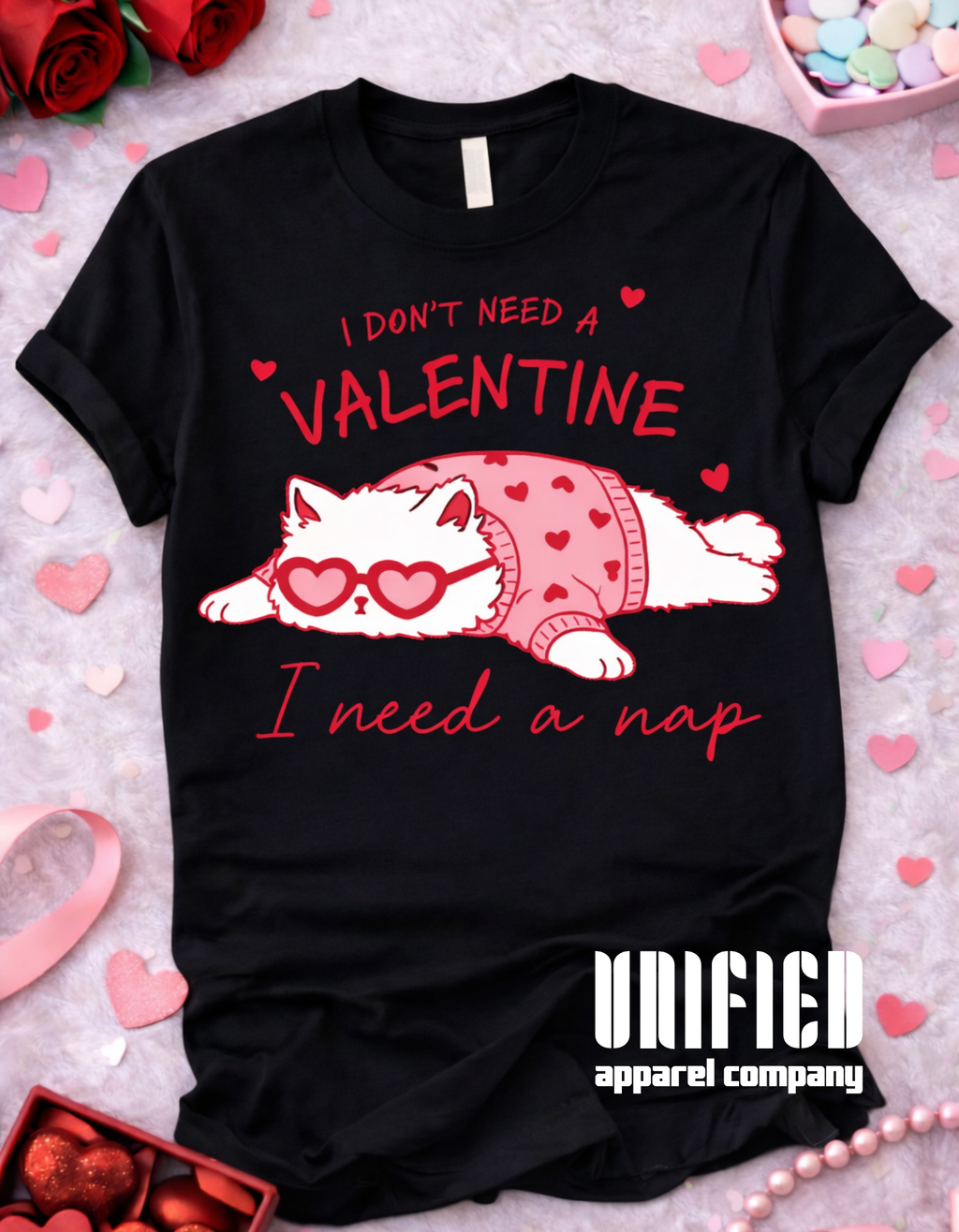 Nap Over Valentine Graphic T-Shirt