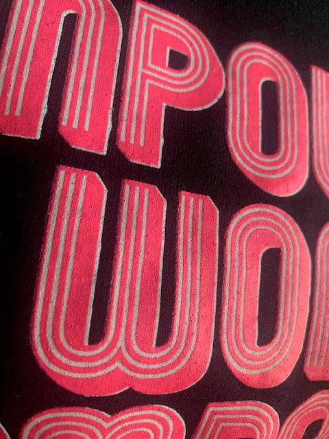 Empowered Women Empower Women Sweatshirt – Black & Neon Pink