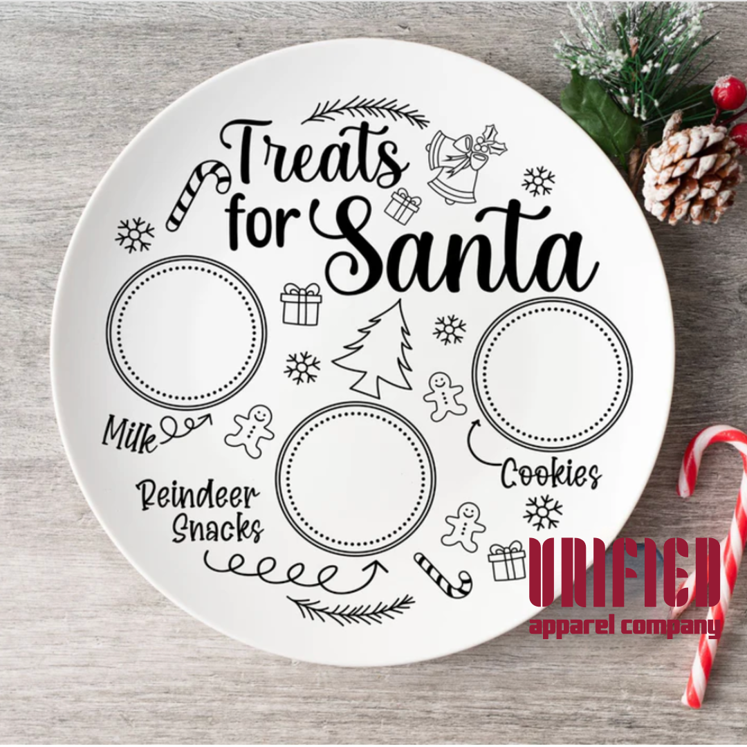 “Treats for Santa” Plate