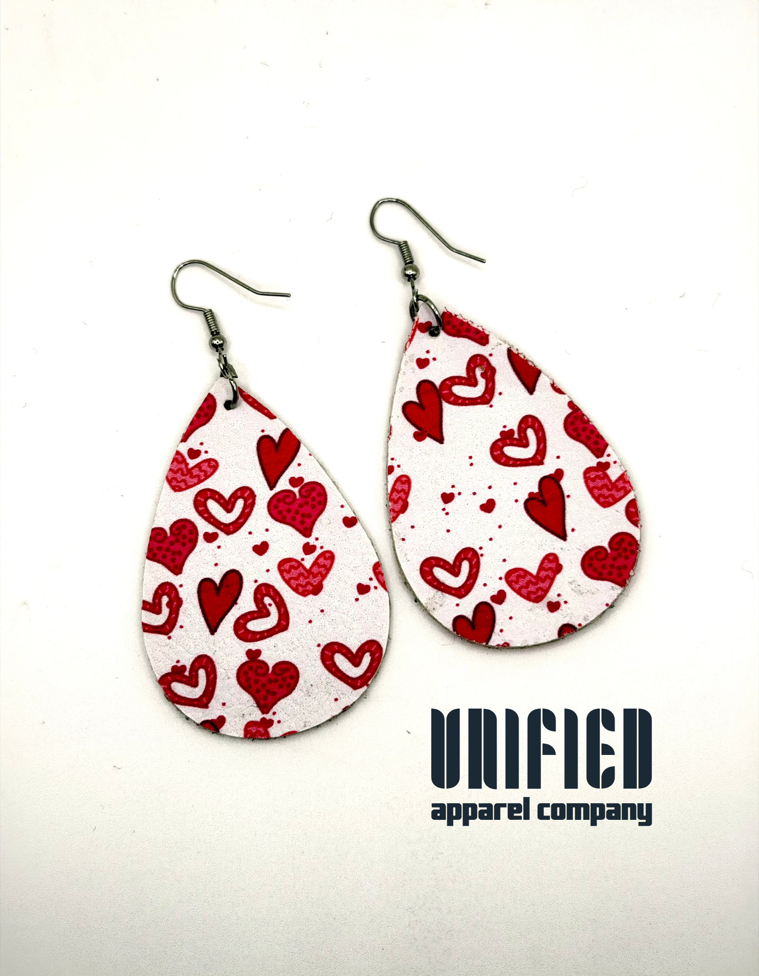 💖✨ Double-Sided Teardrop Earrings with Hearts ✨💖